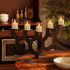 12Pack (2"X3") VIODAIM Flickering Flameless LED Candles with Timer, Battery Powered - Small Pillar & Votive, Clear