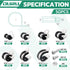 50PCS Cable Clamps with Screws Assortment Kit 7 Sizes 1/8" 3/16" 1/4" 5/16" 3/8" 1/2" 3/4" Stainless Steel Rubber Coated Cushioned Insulated Cable Clamp,Automotive Wire Pipe Clamps