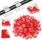 80 PCS Adhesive Cable Clips, Clear Light Strip Mounting Clips for Desk, Outdoor Wall, LED Wire Holder Organizer