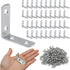 Litoexpe 40 Pack 1.5 Inch L Bracket Corner Braces with Screws, 90