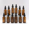 YIZHAO 12 Pcs Amber Glass Dropper Bottle 2oz, Tincture Bottles with Glass Dropper for Essential Oils, Aromatherapy,