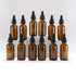 YIZHAO 12 Pcs Amber Glass Dropper Bottle 2oz, Tincture Bottles with Glass Dropper for Essential Oils, Aromatherapy,