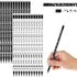 Music Note Pencils, Music Themed Round White Black Pencils with Eraser for School Office Supplies, 7 Inches (48 Pieces)