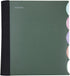 Mintra Office Durable PREMIUM Spiral Notebook, Green Olive, 5 Subject (8.5in x 11in)