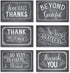 Hadley Designs 24 Chalkboard Thank You Cards | Envelopes, Great Note for Adult Funeral Sympathy or Gift Gratitude