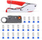 Knoweasy Compression Tool Kit - Coaxial Cable Crimper, Cutter with 20pcs Connectors for RG59/RG6 Coaxial Connections