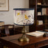 Alaviitsi 11.81x7.87 Inch E26/E27, Bamboo Drum Lamp Shade Vintage Rustic Floral Bird Pattern Purple, Lamp Shade