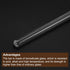 MECCANIXITY 3.3 Borosilicate Glass Stick 11.81" Length 8mm Dia Stir Rod Mixing Tools with Both Ends Round, 6Pcs