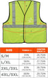 Ergodyne GloWear 8216BA ANSI High Visibility Breakaway Reflective Safety Vest, Lime, Small/Medium, ID Badge Holder