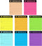 Phone Message Pad - 4 x 3.4 Inch Bright Color Self Adhesive Message Book, Call Back Notepad for Home Office School
