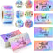 620Pcs Thank You Cards and Stickers for Supporting My Small Business, Holographic