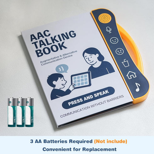 Xylira Communication 8 Programmable AAC Device for Autism, Board for Nonverbal Kids & Adults, Speech Therapy Materials