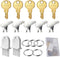 17Pcs Paper Towel Dispenser Key with Metal Rings Universal Toilet Tissue Dispenser