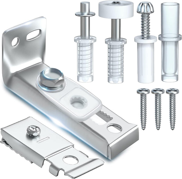 Bifold Door Hardware Repair Kit - 1 Pack Replacement Parts for Bi-fold Sliding Closet Doors, Includes Top & Bottom