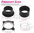 MOWZXL 4" Surface Mount Dustport Steel Ring Receiver for Dust Collection, Magnetic Dust Collection Powerful Suction