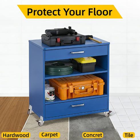 2 Inch Set 4, 600 LBS, Side Mount Casters of Thickened L-Shaped Caster Wheels for Furniture, Total Capacity No Noise