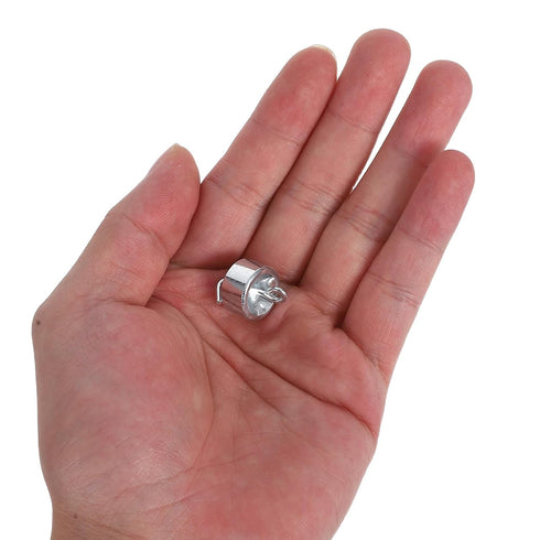 50pcs 10g Set 500g Luxshiny Chrome-Plated Hook Weights for Physics Experiments, Total Calibration Weight Kit
