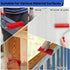 18PCS Set 12pcs 4inch Wood Grain Tool, Wood Graining Tool with Extra Paint Roller Kit with TrayRubber Wood Grain Roller