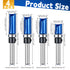 Lyksgir 4 Set 1/4 Inch Set 1/2", 1/2", 3/4", 1", 1-1/2" Pcs Pattern Flush Trim Router Bit Shank, Top Bearing Carbide