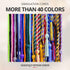 Double Graduation Honor Cords, Royal Blue and White, 68" Long