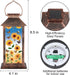 Solar Lantern Outdoor Waterproof Sunflower Butterfly Garden Decor Birthday Gifts for Women Mom and Grandma Solar LED