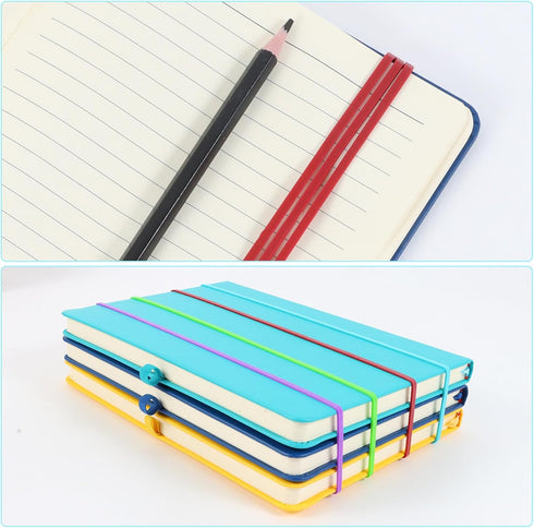 Large Rubber Bands, 120 Pcs Heavy Duty Rubber Bands, Premium Office Supplies, Assorted Colors, 7x1/8 Inches, Home and