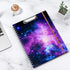 Rimilak Spiral Clipboard Folio with Refillable Lined Notepad, 14.5 x 9.8 Inch, Cute Stylish Clipfolio, Galaxy