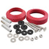 iFealClear 3" Tank to Bowl Toilet Repair Bolt & Gasket Kit, 2 Sets Stainless Steel for 3-Inch/3.5-Inch Toilets