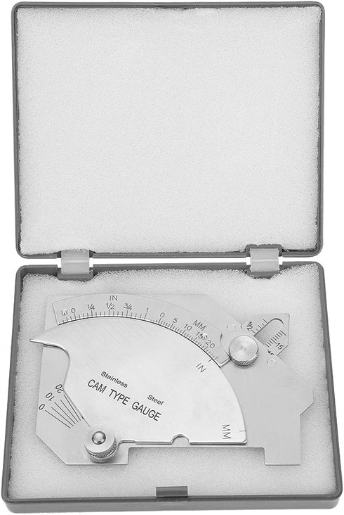 Steel Weld Gauge, Sturdy Stainless Steel MG-8 Bridge Welding Measure Tool for Seam Inspection and Measurement