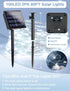 2-Pack 80FT 200 8 Solar String Lights Outdoor, Upgraded LED Solar Twinkle Light for Outside, Waterproof Silver Wire