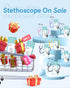 FriCARE Stethoscope - Stethoscopes for Nurses Nursing Students Vet - Estetoscopio Replacement for Medical Diagnostic Gear, StethoMedic Essentials, FSA HSA Eligible Budget Model, Grey Tubing, 30 inch