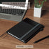 KOKUYO Systemic Synthetic Leather Cover Notebook, with One Semi-B5, B 6mm Ruled, 35 Lines, 40 Sheets, Twin Ring Edge Title Notebook, Black, Japan Import (NO-V683B-D) by KOKUYO