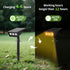 LUMLLSAJI IP65 (2) Solar Spot Lights Outdoor, RGB Solar Landscape Spotlights Waterproof Adjustable Light House Lights