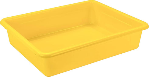 Storex Letter Size Flat Storage Tray – Organizer Bin with Non-Snap Lid for Classroom, Office, Home, Pack of 5