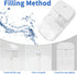 4 PCS 50 ML Clear Spray Bottles, Portable Refillable Plastic Perfume Atomizer Vials for Perfume, Moisturizing Water,