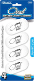BAZIC White Oval Eraser (Pack of 4)