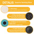 80PCS 2 Inch Set, 1/4" VIGRUE Sanding Discs Die Grinder Pad for Drill Die Grinder Accessories with Shank Holder