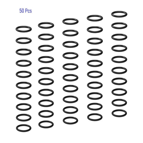 50 PCS Nitrile Rubber O Ring 11mm OD 8mm ID 1.5mm Width, Metric Buna-N NBR Sealing Gasket