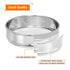 PATIKIL 35 Mesh Lab Sieve, 8" Diameter Test Sieve with 304 Stainless Steel Wire Cloth for Laboratory Use