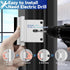 2Pack 800lbs Door Reinforcement Lock Withstands of Force - White Extra Proof Door Lock for Kids Safety Drilling