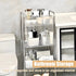 Wensdr 4 39 Inches 4 Tier Kitchen Bathroom Storage Rolling Cart Tall Slim Utility Rolling Shelf Cart with Universal