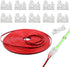 HOMELYLIFE 2Pin COB LED Strip Connectors, 8mm Solderless 10 Pack with 16.4ft Extension Cable for COB LED Strip Lights