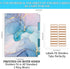 Lateefah 3 Ring Binder, 1 Inch Organizer for Letter Size (8.5'' x 11''), 5-Tab Dividers and Pockets, Cute Portfolio