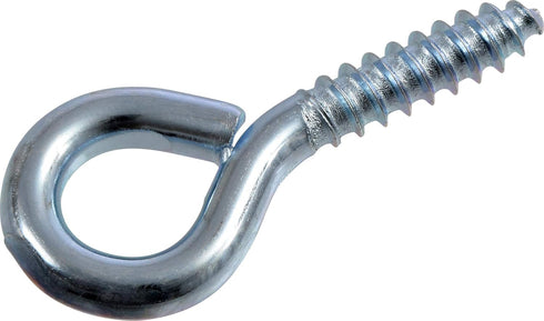 Hillman 320048 .106 x 1-1/8" Zinc-Plated Medium Screw Eye, 100-Pack