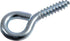 Hillman 320048 .106 x 1-1/8" Zinc-Plated Medium Screw Eye, 100-Pack