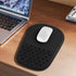 JIKIOU 12x8 inch Ergonomic Mouse Pad Wrist Support with Massage Design, Memory Foam Wrist Rest Pain Relief Mousepad