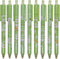 Maydahui 12PCS Green Matcha Frog Gel Pens, Cute Cartoon Animal Pen, Retractable Printing Pens for Office School Party