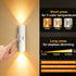 Generic (Black,3 Rechargeable Smart LED Motion Sensor Ambient Light, Smart Sensor Magnetic Dynamic RGB LED Light