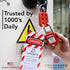 TRADESAFE Lockout Tagout Tags - 30 Danger Do Not Operate Tags with 30 Zip Ties, OSHA Compliant Loto Tags