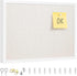 OWLKELA 11"x14.6" Bulletin Board with Linen, White Wood Style Frame, Ideal for School, Home, Office with 10 Pushpins